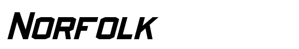Norfolk font preview
